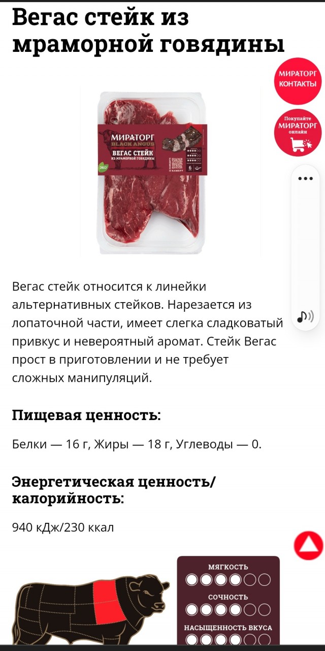 Стейк от Мираторг