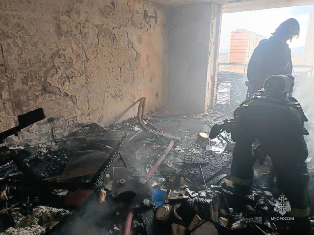 В Красноярском крае женщина подожгла квартиру