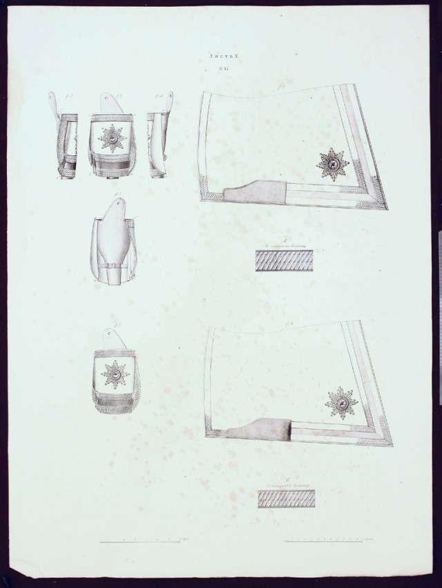 Обмундирование Императорской армии, 1844 год.