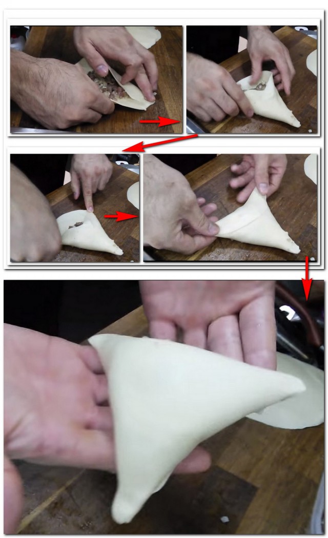 Узбекская кухня. Самса слоеная