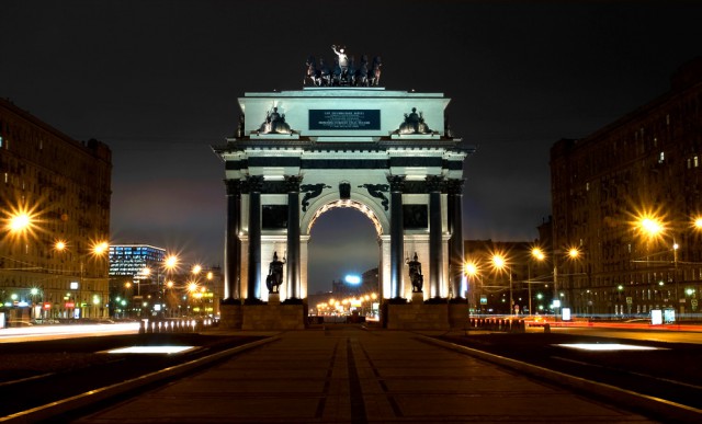 Ночные и вечерние фотографии Москвы