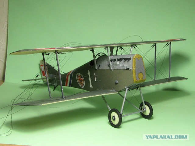 Ansaldo A.1 Balilla. Модель самолета из бумаги