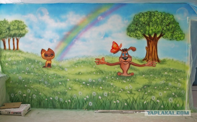 Роспись детского центра