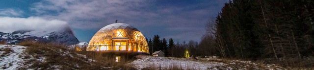 Nature House - экодом под геокуполом в Арктике