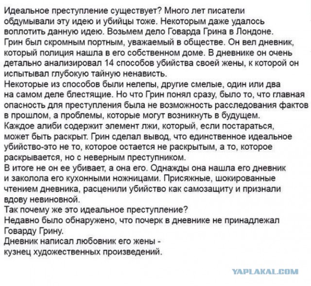Идеальные преступления