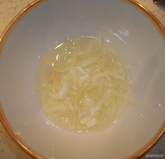 Треска с луком