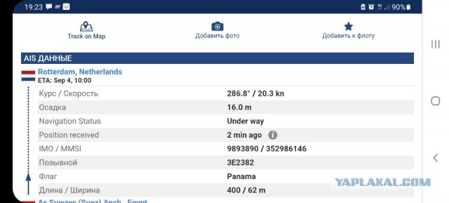 Не застрял: Крупнейшее в мире судно-контейнеровоз Ever Ace впервые прошло Суэцкий канал