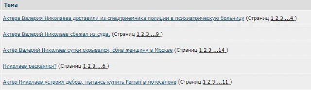 Актера Валерия Николаева доставили из спецприемника полиции в психиатрическую больницу