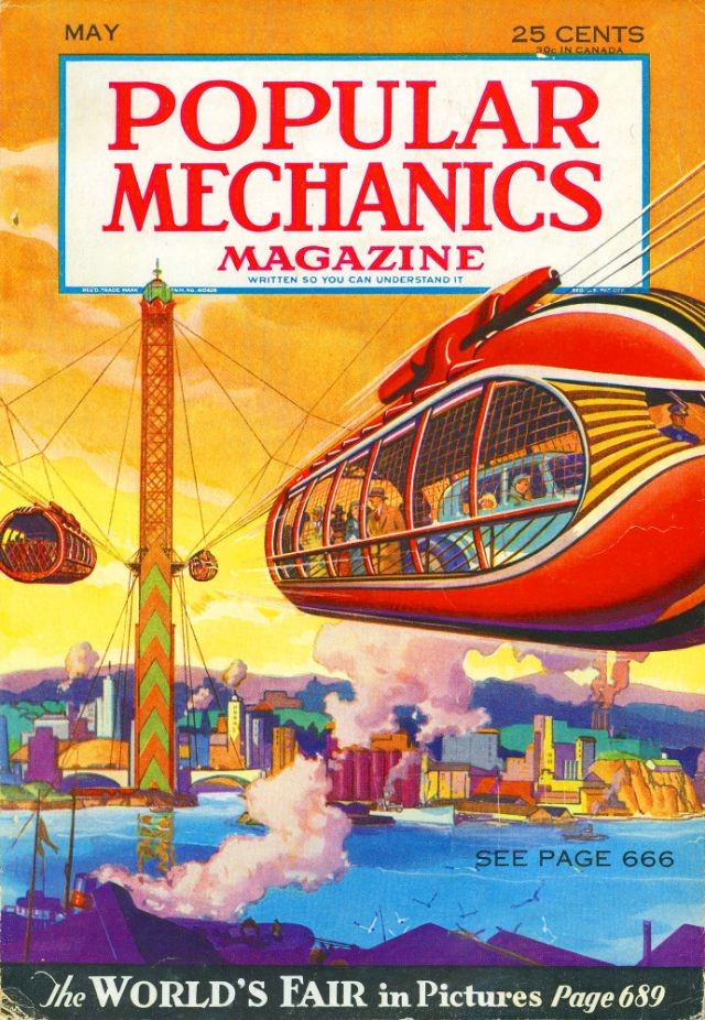 Технологическая утопия, которую мы потеряли: обложки журнала Popular Mechanics 30-х и 40-х годов