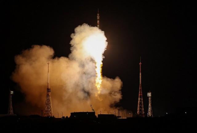 Трансляция запуска пилотируемого корабля «Союз МС-24»  15.09.2023 года