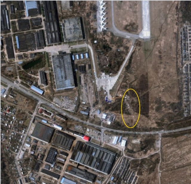Место катастрофы польского Ту-154
