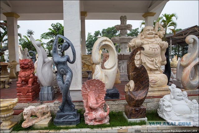 Как делают каменные скульптуры во Вьетнаме