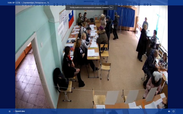 Видеотрансляция выборов 2018