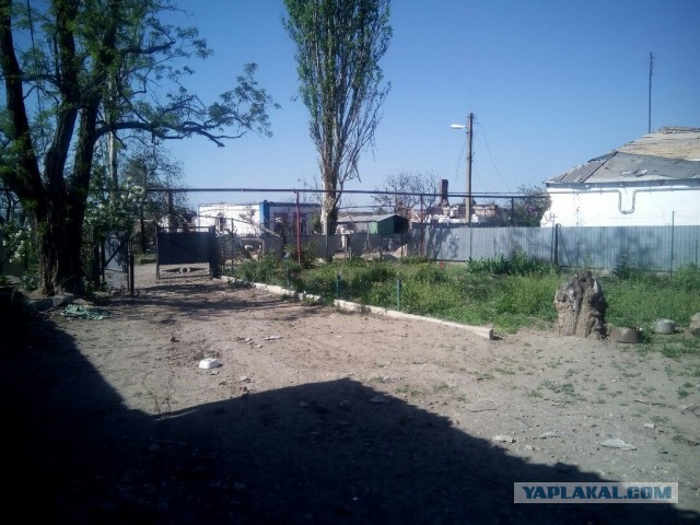 Село Широкино после боев.