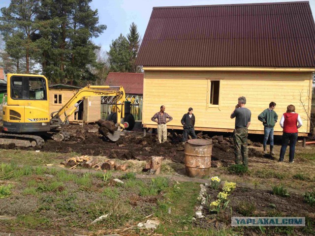 Неожиданное строительство дачи