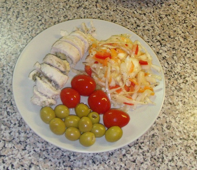 Куриные рулетики.