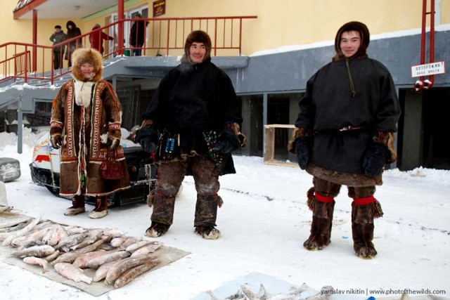 Люди из северных сказок: рынок в Салехарде