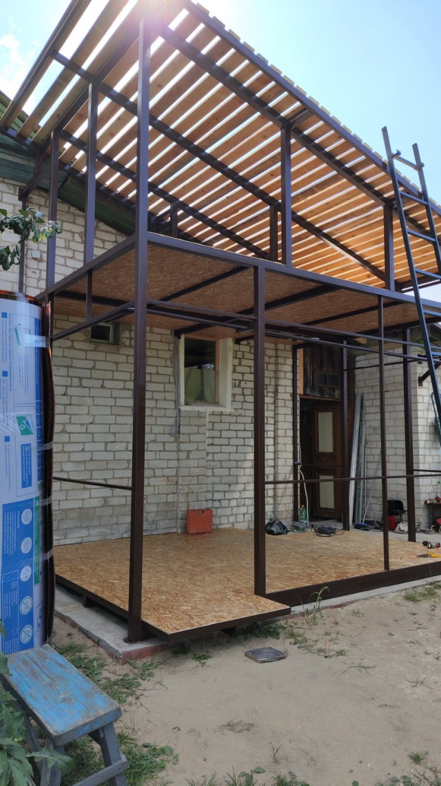 Задумал я построить веранду