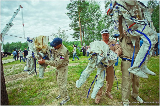 Тренировка космонавтов. "Водные процедуры"