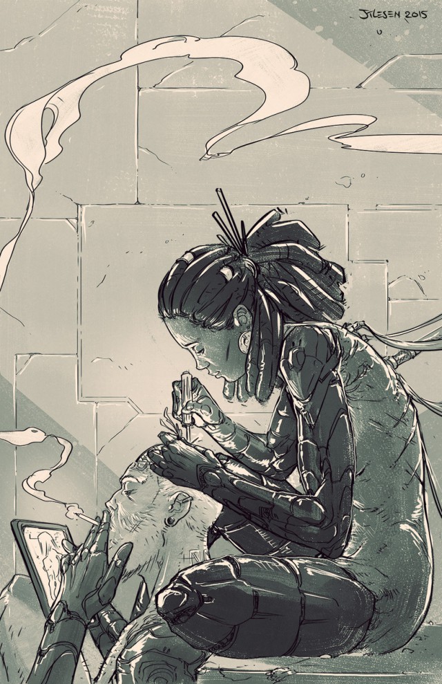 Рисунки : фантастика , Sci-Fi, киберпанк.