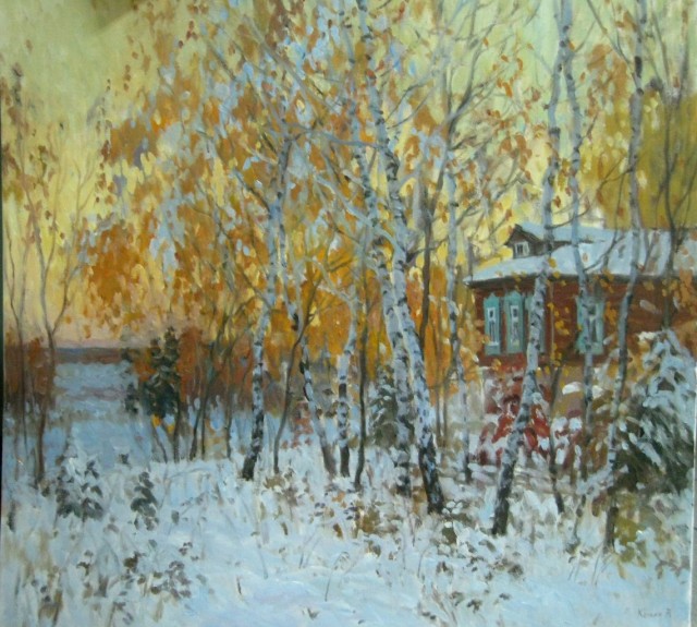 Поздней осенью в деревне