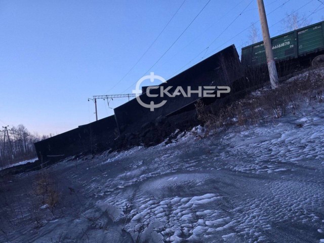 Сход вагонов в Амурской области