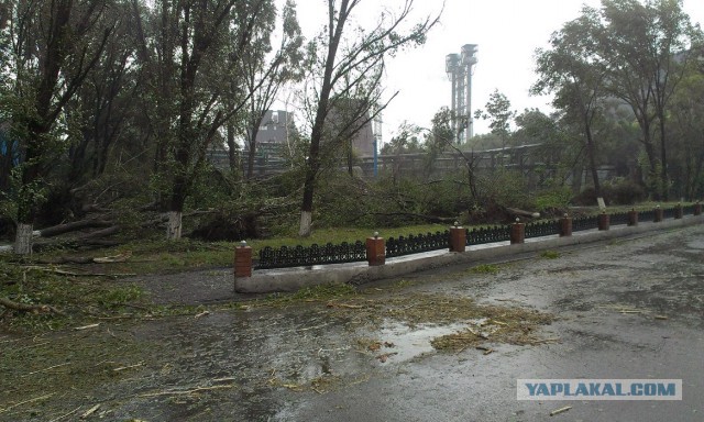 Ночной ураган в Днепропетровске, 24.09.2014.