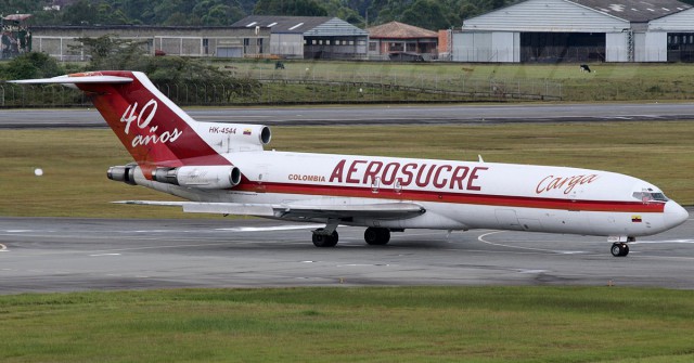 Грузовой Боинг 727-200,потерпел крушение в Колумбии