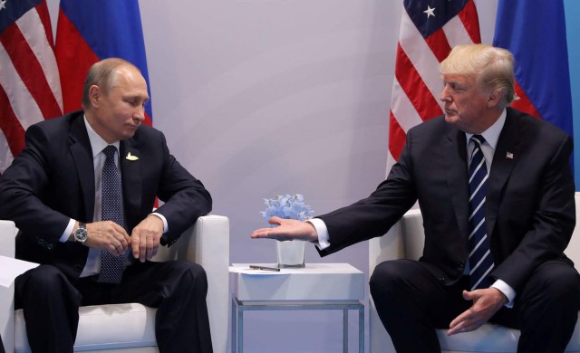 Фото: Первая встреча Путина и Трампа