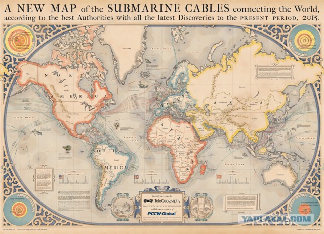 Подводная волоконно-оптическая кабельная сеть Земли