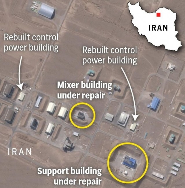 Associated Press со ссылкой на спутниковые снимки пишет, что Иран начал восстанавливать объекты по производству баллистических ракет,