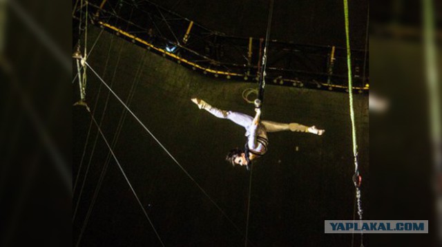 В цирке Никулина гимнастка сорвалась с высоты 25 м