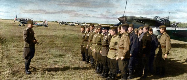 Герои Великой Отечественной войны в цветных фотографиях