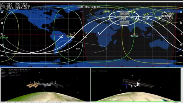 Запуск ракеты «Союз-ФГ» с космическим кораблем «Союз МС-12»