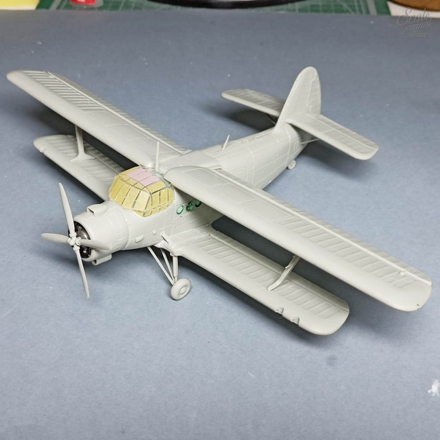 Сделал диораму с трудягой Ан-2 в подарок