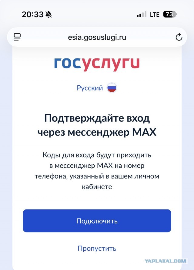 Вход в Госуслуги теперь только через госмессенджер MAX