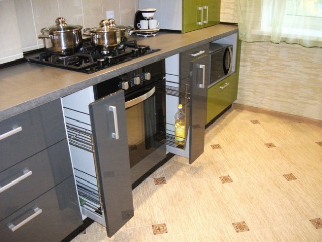 Все этапы ремонта угловой кухни 11 кв.м