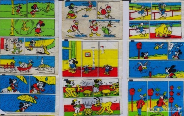 Коллекция вкладышей Donald's 11 фото