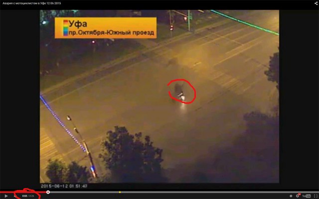 Смертельная авария с мотоциклистом в Уфе