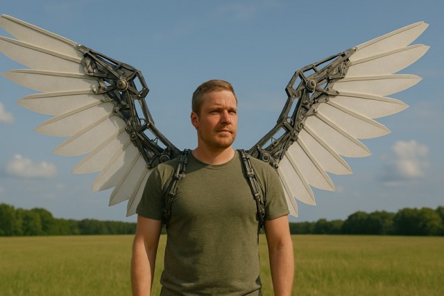 Какие крылья нужны, чтобы человек смог взлететь 