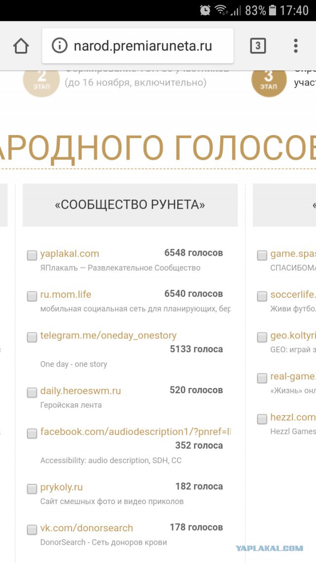 ЯПовцы! СЛИВАЕМ в конкурсе! Нужна ваша поддержка чтобы не слить!