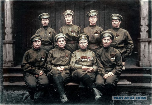 Раскрашенные фотографии русских в Первой мировой войне