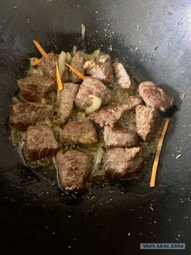 Плов из замоченного риса