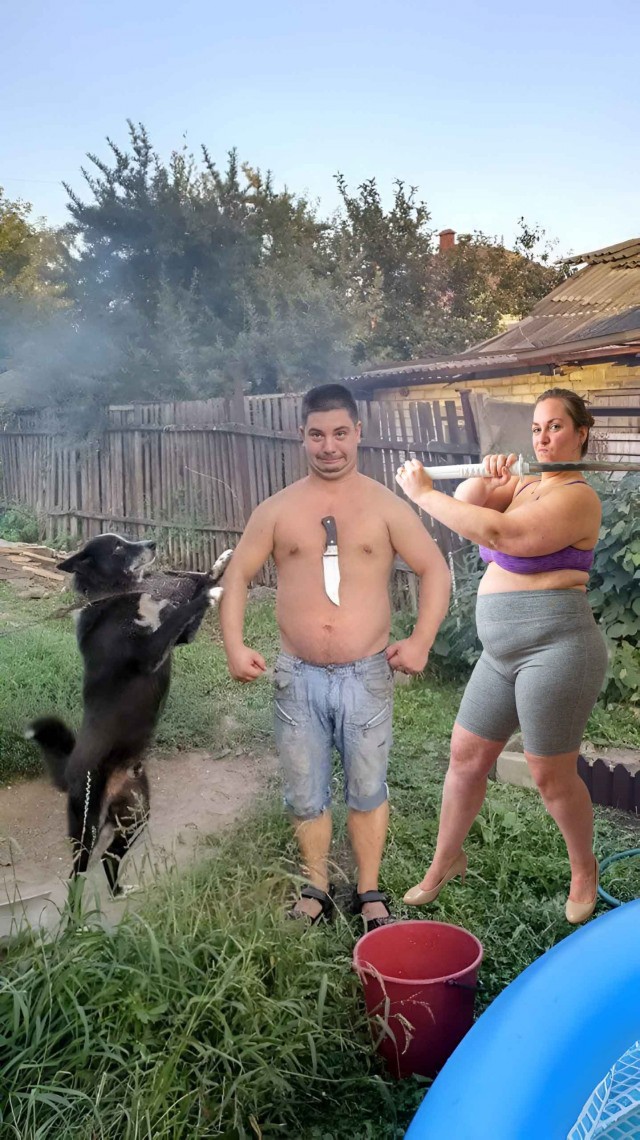 Фотожаба "Грозный пузан"