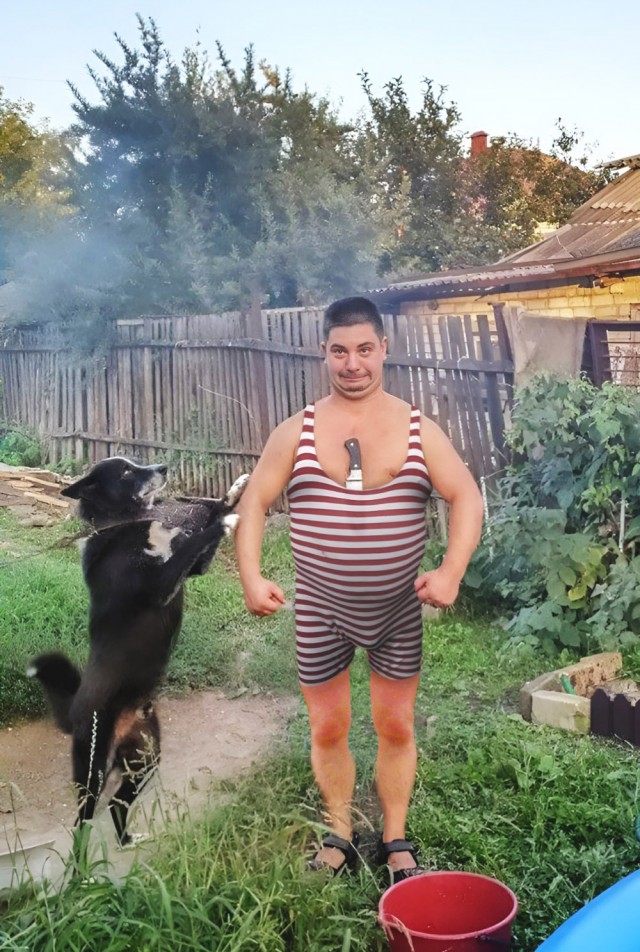 Фотожаба "Грозный пузан"