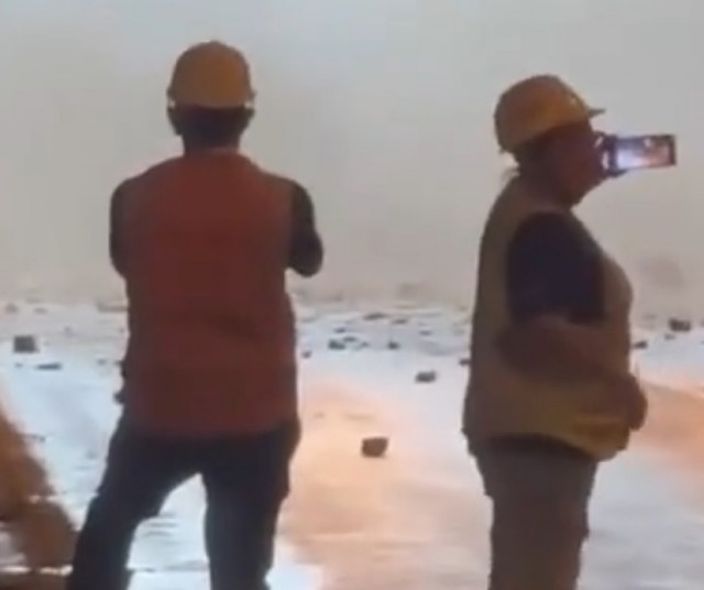 Сегодня в уезде Хуалянь прошел сильный дождь