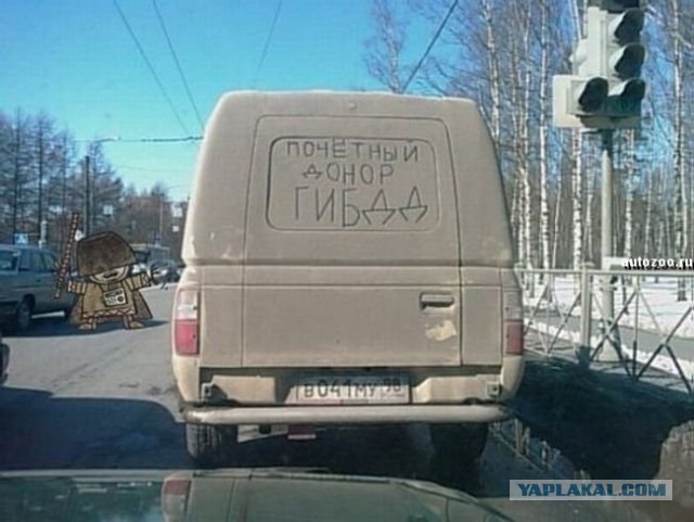 Надписи на авто.