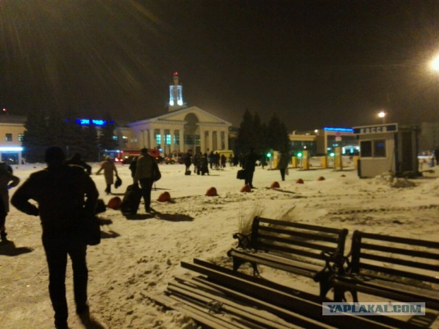 Эвакуация в Челябинском аэропорту.