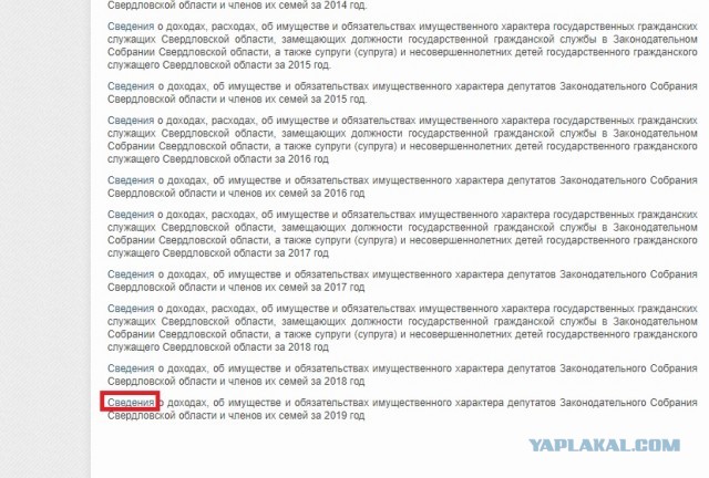 Свердловский депутат задекларировал доход в четыре копейки за 2019 год