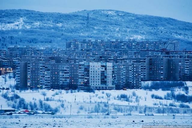 Заполярье. Суровый Мурманск.